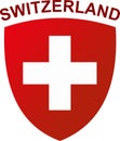 National Emblem of Switzerland. Coat of arms. Vector illustration. Royalty Free Stock Photo